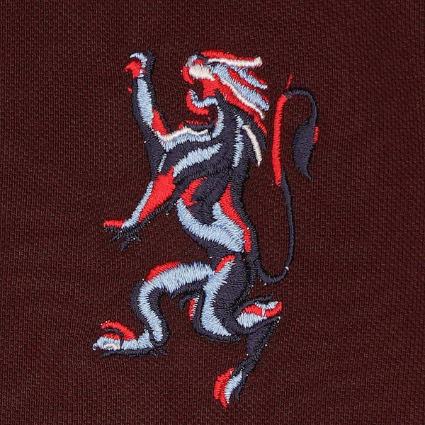GRD Lion Logo Maroon Polo 3830