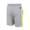 4F Grey Shorts with Neon Green Side Tape 1728