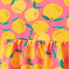 HM Lemon Print Sleeveless Pink Frock 2241