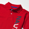 NTC Front Print Blue Red Polo 3446