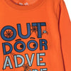 51015 Outdoor Adventure Orange Full Sleeves Tshirt 3503