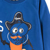 51015 Pirate Skull Blue Full Sleeves Tshirt 2538
