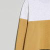 LFT Color Block Ottoman  Navy Blue & Mustard Sweat Shirt  3030