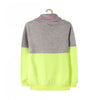 LS Never Ending Fun Fluorescent Green With Grey Hoodie 2766