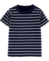 CRT Navy Blue Stripe Sea Life 2 Piece Dungaree Set 4112