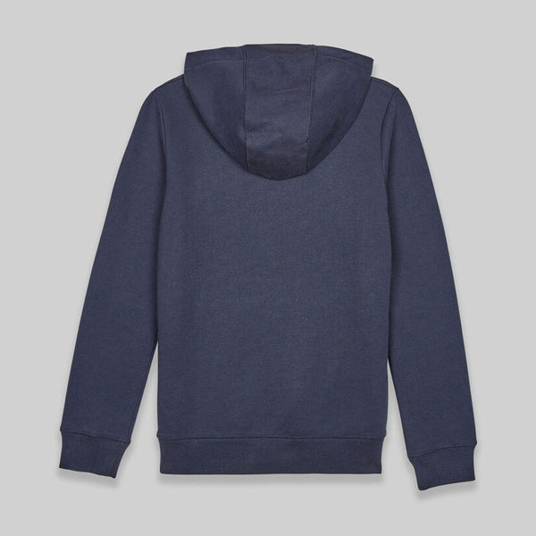TS Front Logo Print Dark Blue Hoodie 3381
