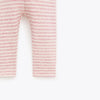 ZR Pink With Off White Stripe Back Pocket Legging 2913