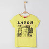 sOliv Laugh Print Yellow Loose Top 1954