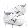 Valen Silver Side Design Girls White Shoes 2114