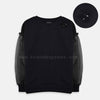 TRN Net Sleeves Flower Style Black Sweatshirt 3022