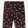 RSV Flash Print Light Weight Black Trouser 4136