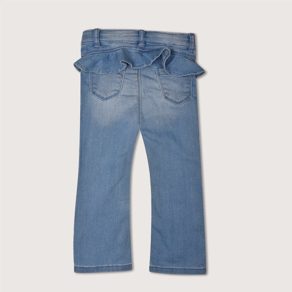 OM Light Blue Front Flower Pocket Denim 1205