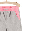 L&S Cool Girls Contrast Pink Pockets Grey Trouser 1036
