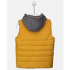 Yellow With Grey Cap Puffer Jacket 912