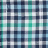 PLC Green Blue White Small Check Half Sleeves Casual Shirt 7101