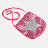 Silver Star Sequence Pink Mini Purse 1568