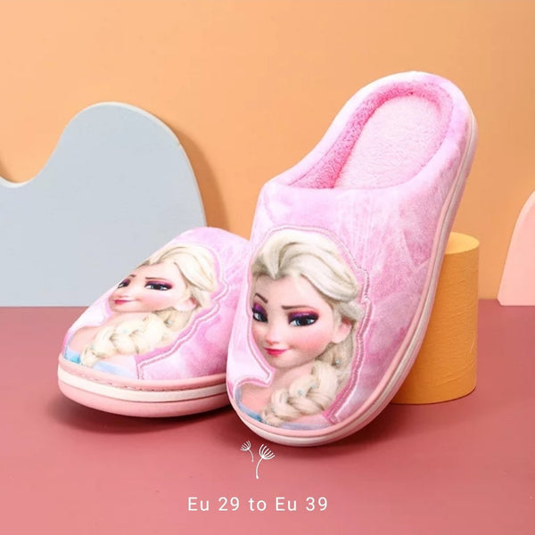 DS Elsa Frozen Pink Warm Slippers 8165