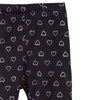 51015 Dark Blue With Shining Heart Print Legging 4289