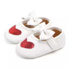 Valen White Pumps with Red Heart 2122