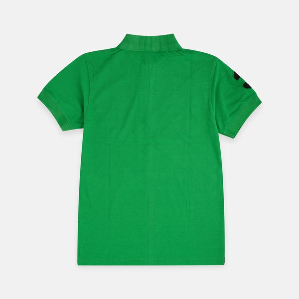 Side Stripe Green Polo 2602   6127