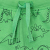 51015 Dino Print Green Shorts 3696