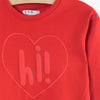 51015 Reflecting Heart Red Sweatshirt 3475