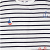 51015 Blue Stripe White Tshirt 3528
