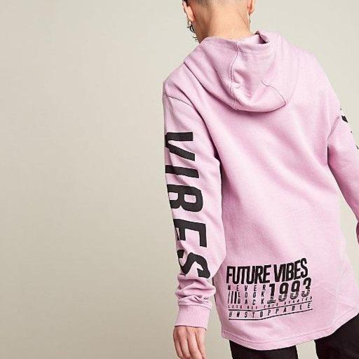 GRG Future Vibes 1993 Lavender Hoodie 3141