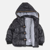 BBL Dark Grey Zip Pocket Puffer Jacket 2835