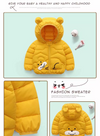 HT Bear Face Yellow Puffer Jacket 7555