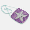 Silver Star Sequence Purple Mini Purse 1567