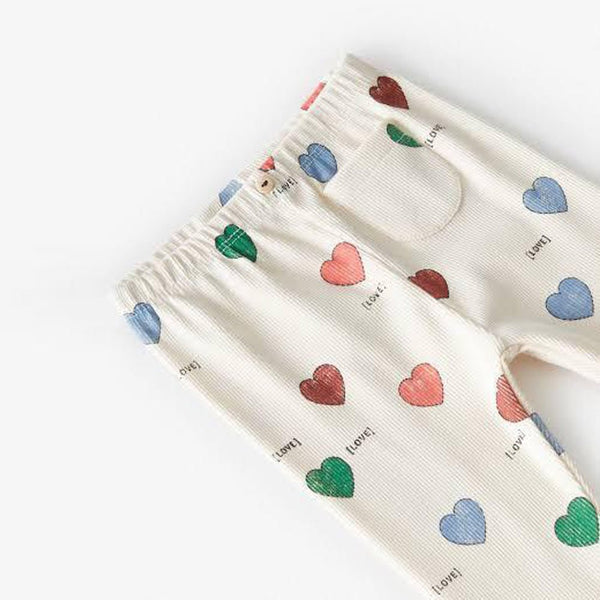 ZR Multi Heart Love Cream Legging 2915