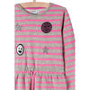 5.10.15 Grey Dress With Pink Stripes And Colorful Patches 805