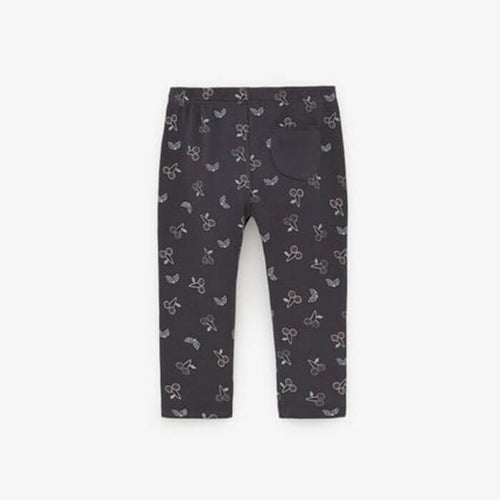 ZR Charcoal Cherry Front Button Legging 799