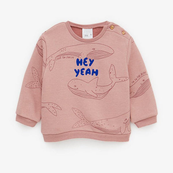 ZR Love To Swim Hey Yeah Tea Pink Sweatshirt 2625
