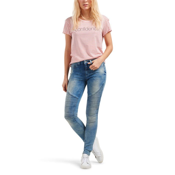 Only Ladies Biker Blue Wash Denim