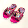 Frozen Shocking Pink Glitter Stones Top Slippers  2210