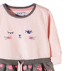 51015 Cat Paw Pink & Grey Frock 3471