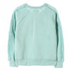 L&S Do All Things With Love Laced Sleeves Aqua Sweatshirt 883