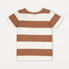 OK Slub Brown & White Stripe Pocket Tshirt 4217