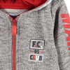 51015 FC Club Red Zip Grey Zipper Hoodie 2791