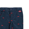 SM Car Embroidered Navy Blue Shorts 1405