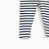 ZR Front Pocket Blue And White Stripes Legging 2919