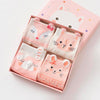 Caramella White Kitty Pink & Beige 4 Socks Box 3240