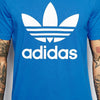 ADI TreFoil Logo Print Royal Blue Tshirt 1455
