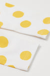 HM Yellow Polka Dots White Legging 7151