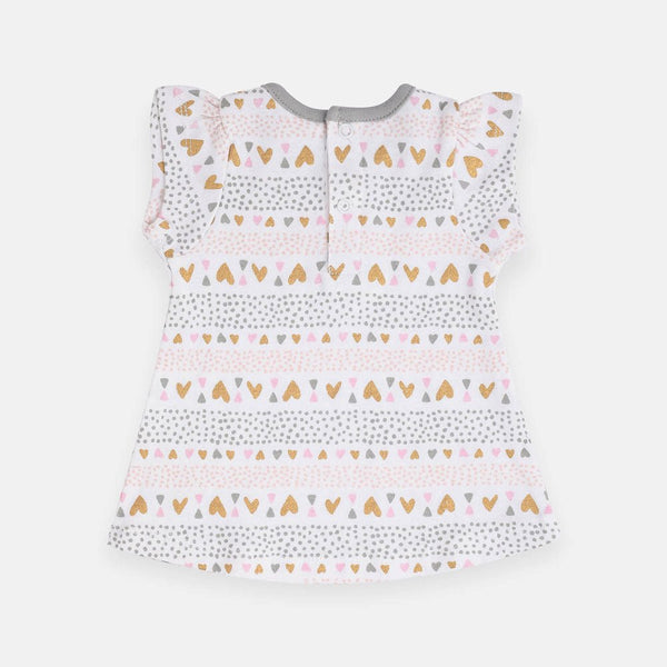 LB Glitter Hearts Printed Top 1653