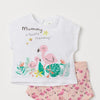 HM Flamingo Mummy White Top 3895