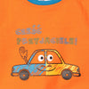 51015 Car CZESC Print Orange Sweatshirt 3473