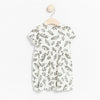 LDX Leaves Printed Off White Frock 2231